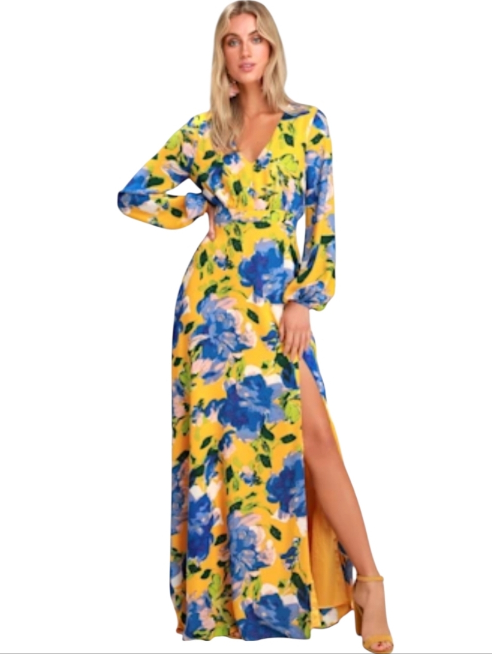 NWT Lulu"s Carolita floral maxi dress - M.    A57